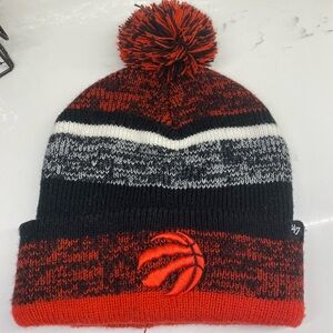 🩷4/$10🩷47 Brand Toronto Raptors Knit Beanie with Pom Pom